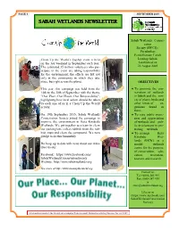Sabah Wetlands Newsletter Sabah