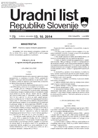 Uradni List RS, Št