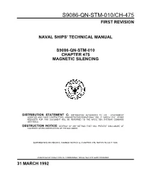 S9086-Qn-Stm-010/Ch-475 First Revision