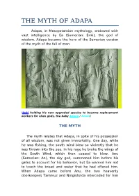 The Myth of Adapa