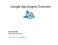 Google App Engine Overview