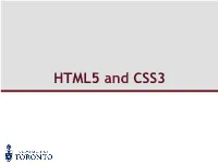 HTML5 and CSS3 Web Browser