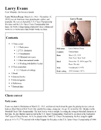 Larry Evans - Wikipedia, the Free Encyclopedia Larry Evans from Wikipedia, the Free Encyclopedia