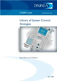 Library of System Control Strategies