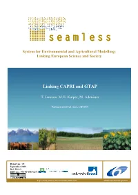 Linking CAPRI and GTAP