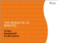 The World in 30 Minutes