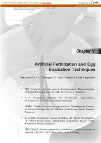 Artificial Fertilization and Egg Incubation Techniques