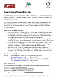 Inspiring Local Giving in Sutton
