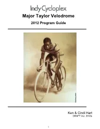 Major Taylor Velodrome 2012 Program Guide