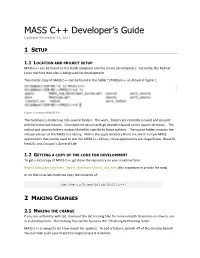 MASS C++ Developer's Guide
