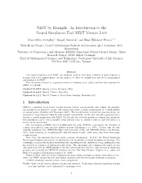 NEST by Example: an Introduction to the Neural Simulation Tool NEST Version 2.6.0