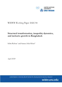 WIDER Working Paper 2020/44-Structural Transformation