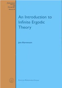 An Introduction to Infinite Ergodic Theory, 1997 49 R