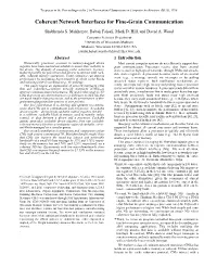 Coherent Network Interfaces for Fine-Grain Communication