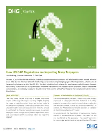 How UNICAP Regulations Are Impacting Many Taxpayers Justin Herp, Senior Associate | DHG Tax
