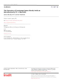 The Narrative of Lieutenant James Moody (With an Introduction by W