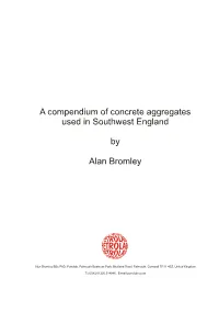 A Compendium of Concrete Aggregates Used in Southwest England