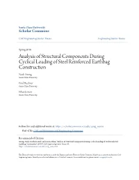 Analysis of Structural Components During Cyclical Loading of Steel Reinforced Earthbag Construction Noah Strong Santa Clara University