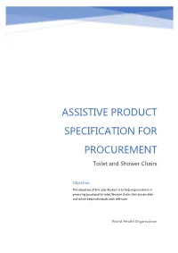Assistive Product Specification for Procurement