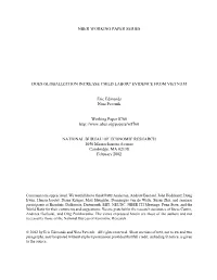Does Globalization Increase Child Labor? Evidence from Vietnam