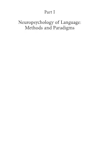 Event-Related Brain Potentials and Neuropsychology