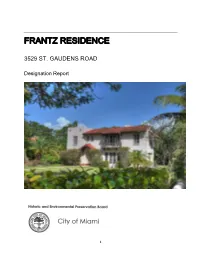 Frantz Residence