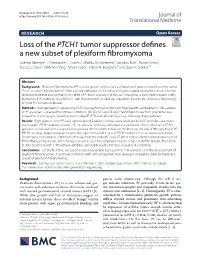 Loss of the PTCH1 Tumor Suppressor Defines a New