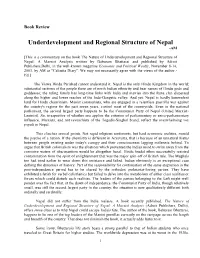 Underdevelopment and Regional Structure of Nepal -AM