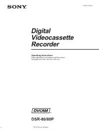 Digital Videocassette Recorder