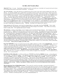 Dr. Iliff's 2021 Newsletter/Rant