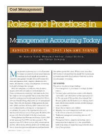 Roles and Practices In