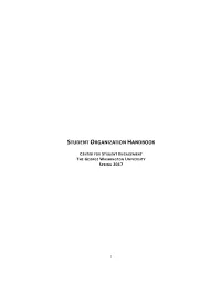 Student Organization Handbook (PDF)