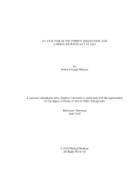 An Analysis of the Energy Innovation and Carbon Dividend Act of 2019