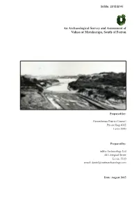 An Archaeological Survey and Assessment of Values at Matakarapa, South of Foxton