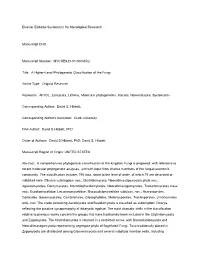 Elsevier Editorial System(Tm) for Mycological Research