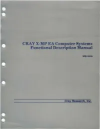 Era Y X-MP EA Computer Systems Functional Description Manual