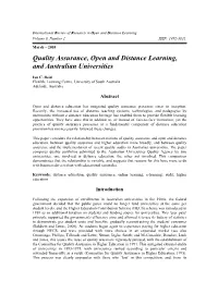 International Review of Research in Open and Distance Learning Volume 6, Number 1