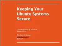 Keeping Your Ubuntu Systems Secure