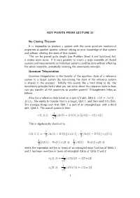 Key Points from Lecture 21