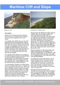 Maritime Cliff and Slope