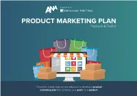 PRODUCT MARKETING PLAN Playbook & Toolkit