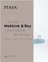 Studio Makkink & Bey Une Histoire De Design
