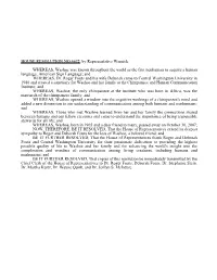 HOUSE RESOLUTION NO.4672, by Representative Warnick WHEREAS