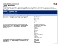 Instructional Framework