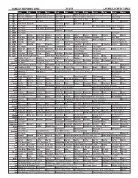 Sunday Morning Grid 2/10/19 Latimes.Com/Tv Times