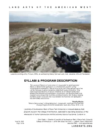 Syllabi & Program Description