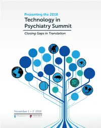 Technology in Psychiatry Summit Closing Gaps in Translation