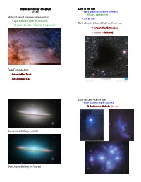 The Interstellar Medium the Interstellar Medium (ISM)