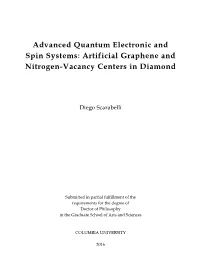 Advanced Quantum Electronic and Spin Systems: Artificial Graphene and Nitrogen-Vacancy Centers in Diamond