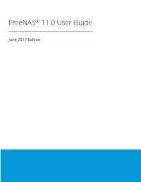 Freenas® 11.0 User Guide
